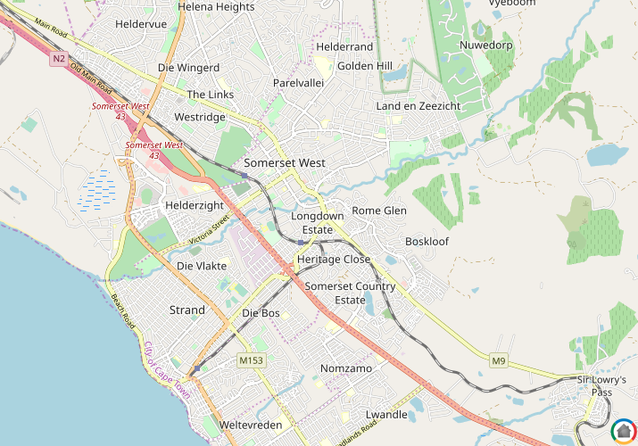 Map location of Longdown Estate
